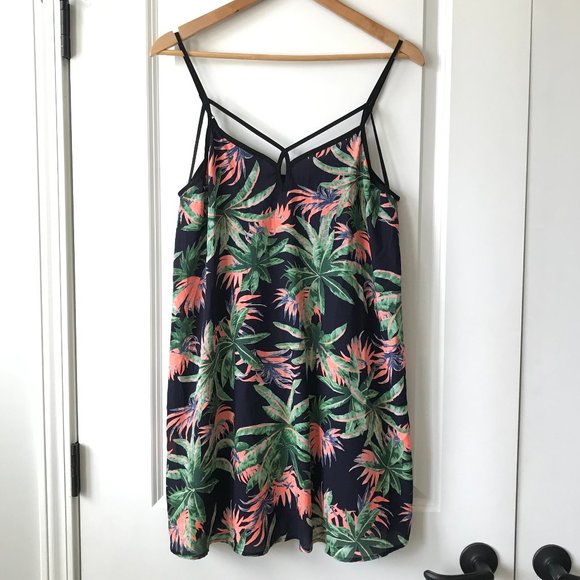 LUSH Tropical Print Sundress - Picture 1 of 3